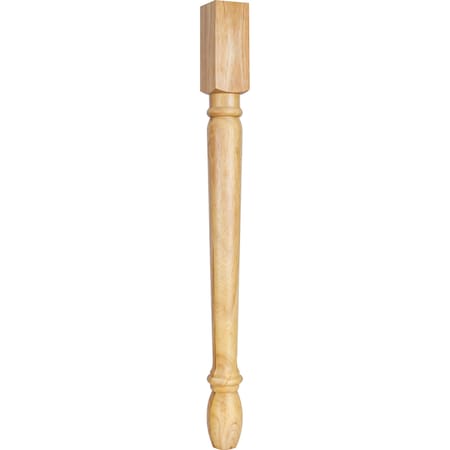Hardware Resources 3" Wx3"Dx35-1/2"H White Birch Turned Post P26-1WB
